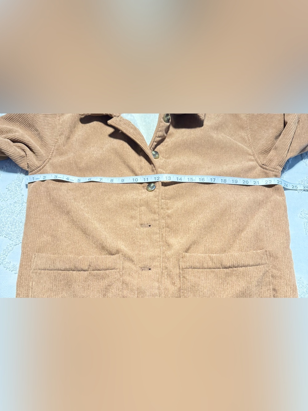 Boston Traders Corduroy Jacket with Cream Sherpa Lining - Picture 6 of 7